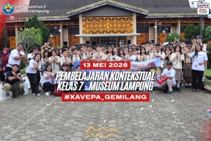 SMP Xaverius 2 Bandar Lampung Wujudkan Pembelajaran Bermakna Dengan Pembelajaran Kontekstual Dalam Kunjungan ke Museum Lampung